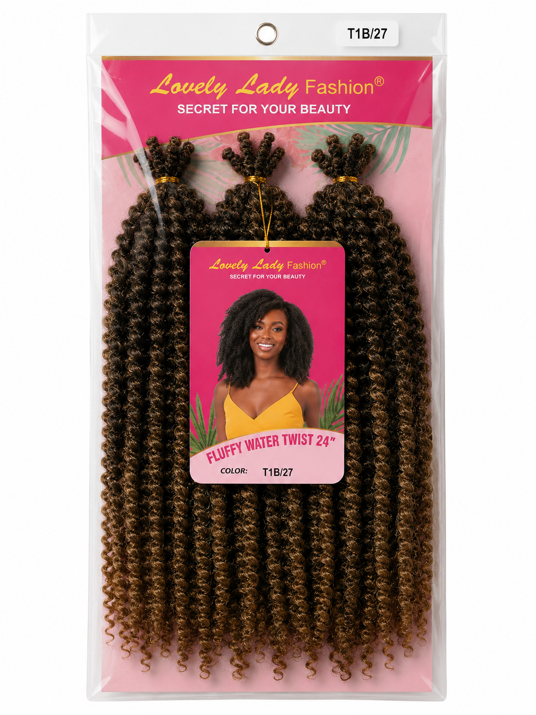 Lovely Lady Fashion Fluffy Water Twist crochet hair